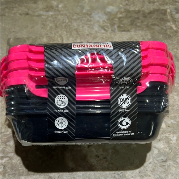 Pink Fitness Meal Prep 5 pack Container - Picture 3 of 4